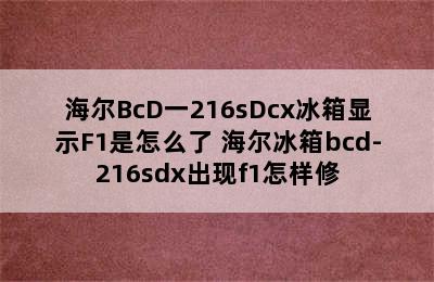 海尔BcD一216sDcx冰箱显示F1是怎么了 海尔冰箱bcd-216sdx出现f1怎样修